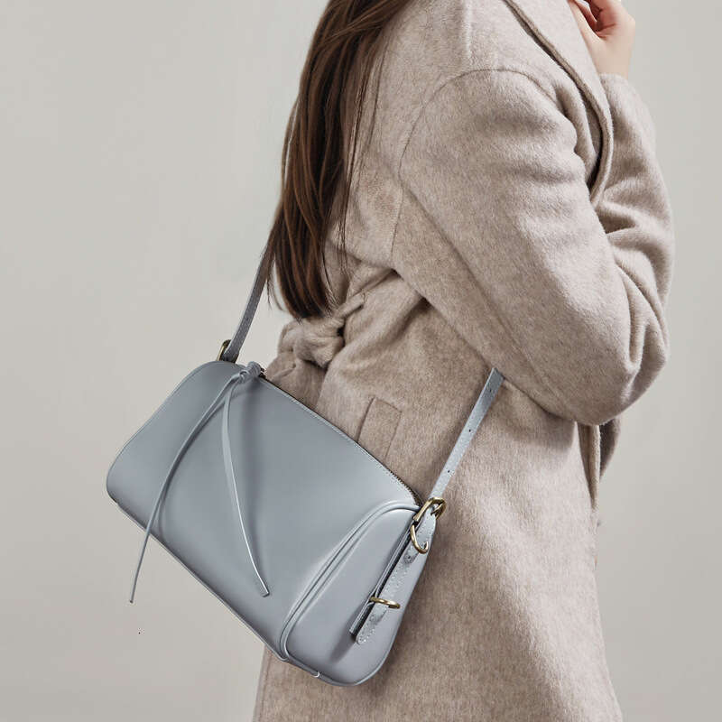 Vegetable Tanned Genuine Leather Pillow Tote Bag Large Capacity Shoulder Crossbody Bag for Women Spring Summer SENYY
