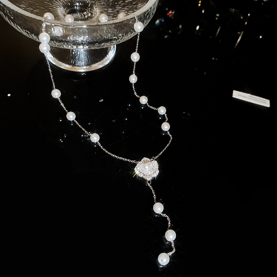 French Style Lazy Pearl Necklace for Women, Niche High-end Sense, Elegant Versatile Clavicle Chain, 2026 New Sweater Choker - view 7