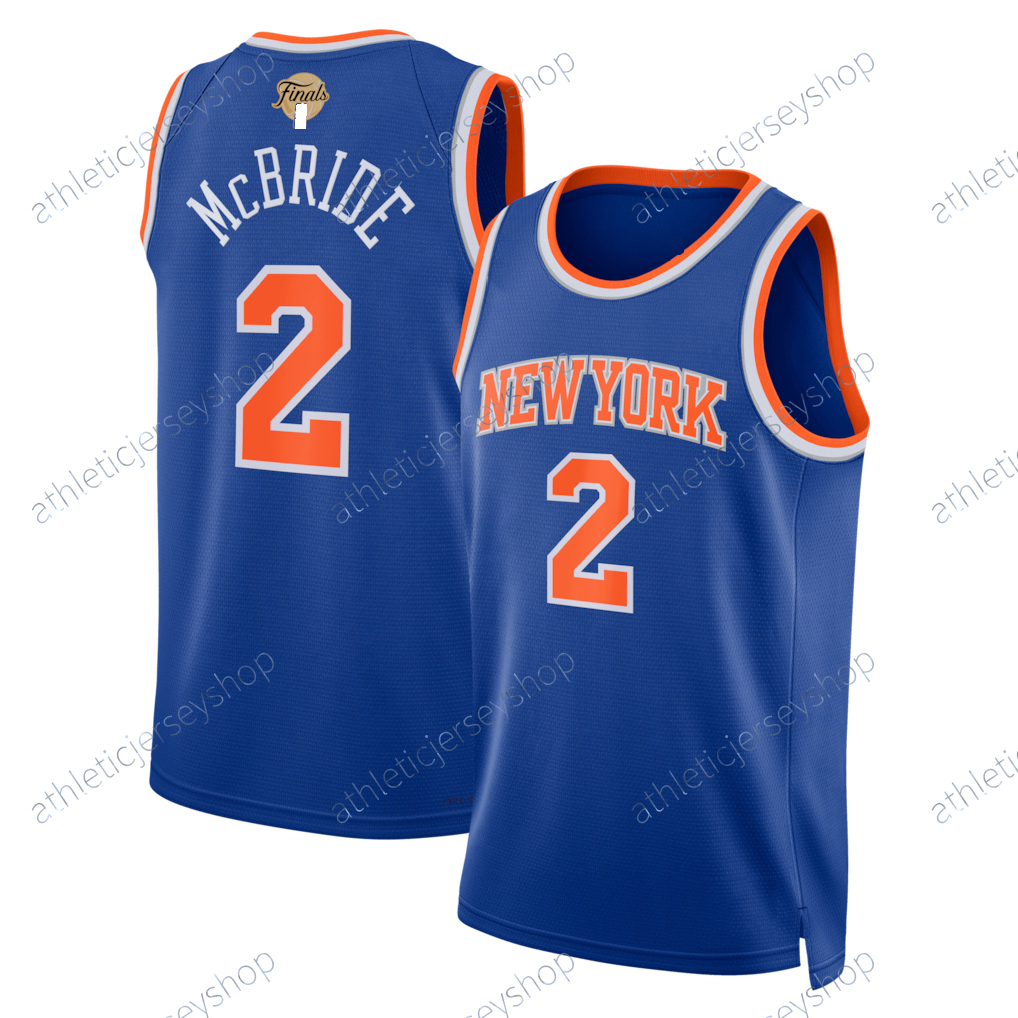 Jalen Brunson 2026 Finals Patch Jersey Patrick Ewing Josh Hart Miles McBride OG Anunoby66