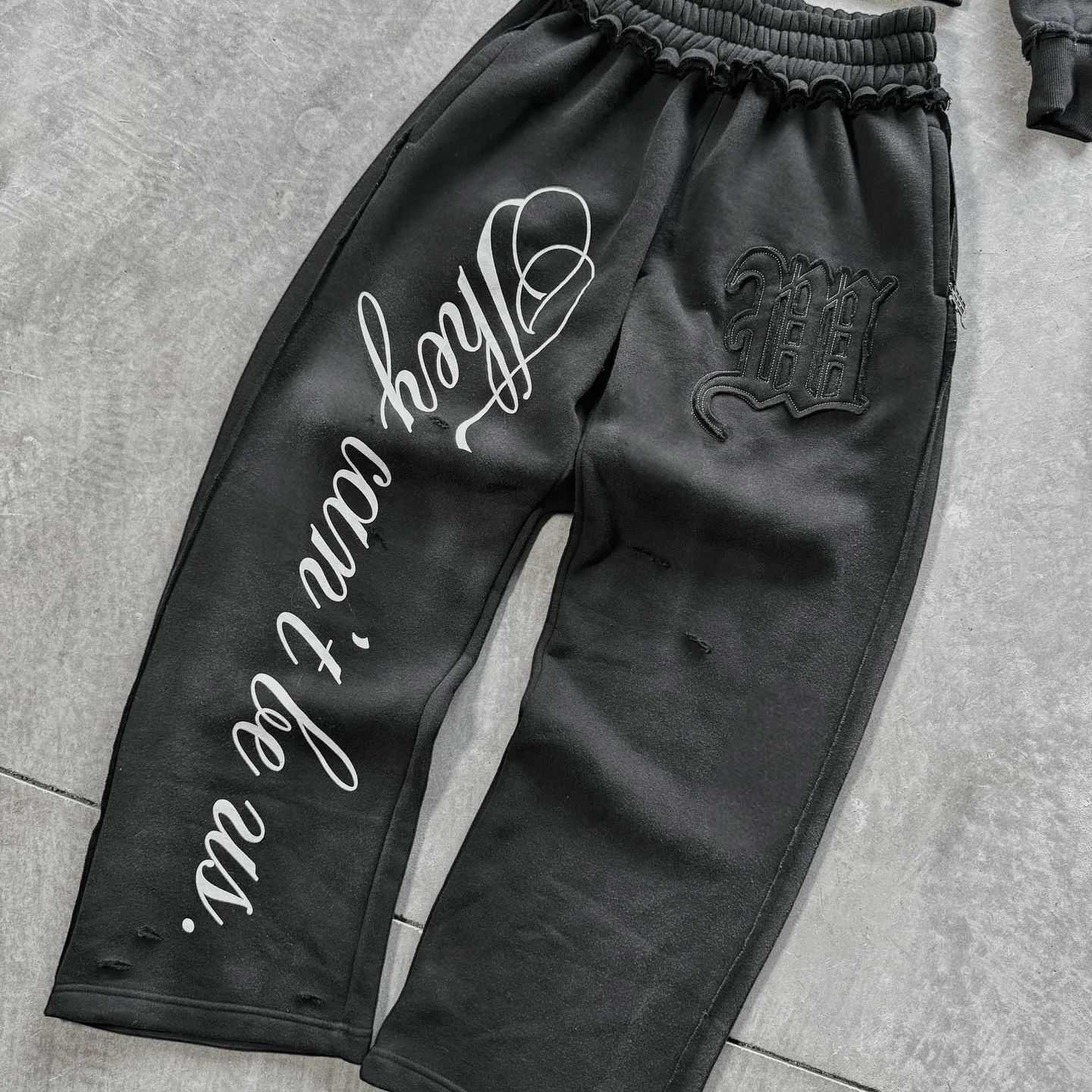 Streetwear Y2k Sports Double Layer Hoodie American Embroidery Patch Pink Zipper Sports Running Pants Casual Sports Two Piece Set 260316