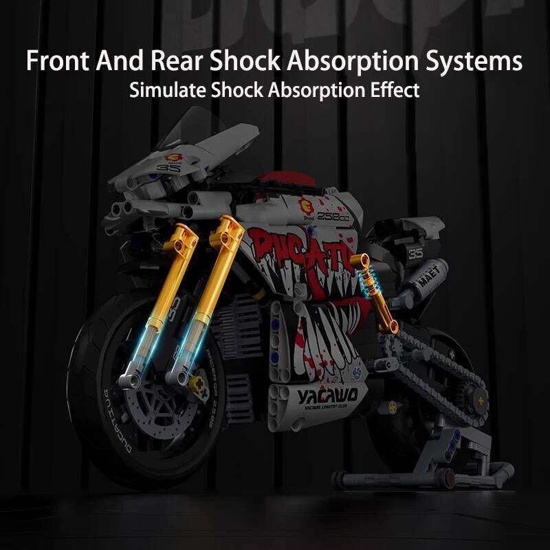 900pcs Motorcycle Building Blocks Set, Technical Racing Model Kit, STEM Assembled Toys Adults Teens,Gifts for Boys and Girls J260527 - view 7