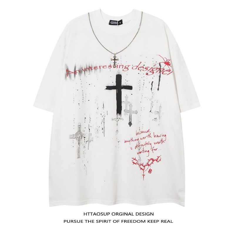 Summer Luxury Young Men's Designer Loose Fit Plus Size T-shirt High Street Graffiti Letter Print Short Sleeved Outdoor Casual Elastic Breathable 