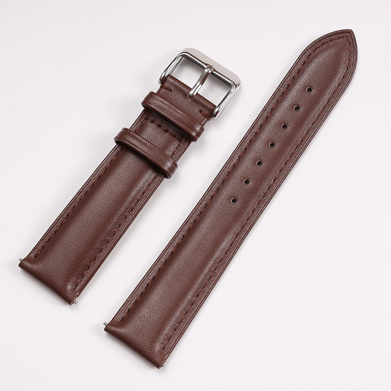Plain cow leather strap waterproof sweat and odor proof color fashion with switch raw ear for men women 260420