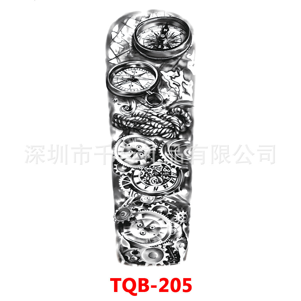 Full Arm Tattoo Sticker Full Arm Large Image Animal Large Flower Arm Tattoo Sticker Tattoo 251126