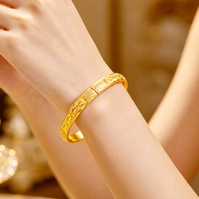 Dubai Openable Bangles For Women Ethiopian Jewelry Gold Color Bangles Bracelets Girls Birthday Jewelry Gifts 251027