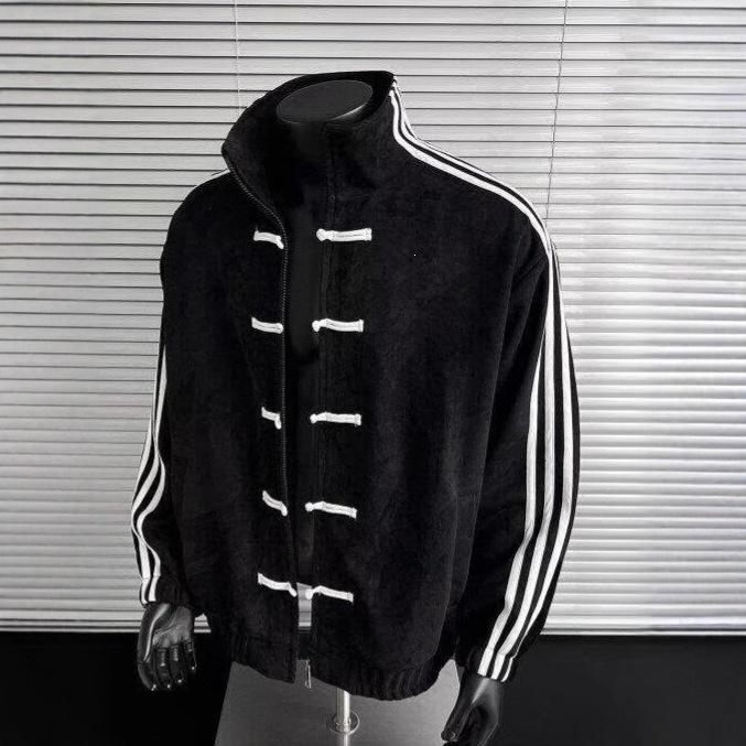 New Chinese-style folk-style button-up coat for men, spring design, stand-up collar, cardigan jacket. Free shipping.
