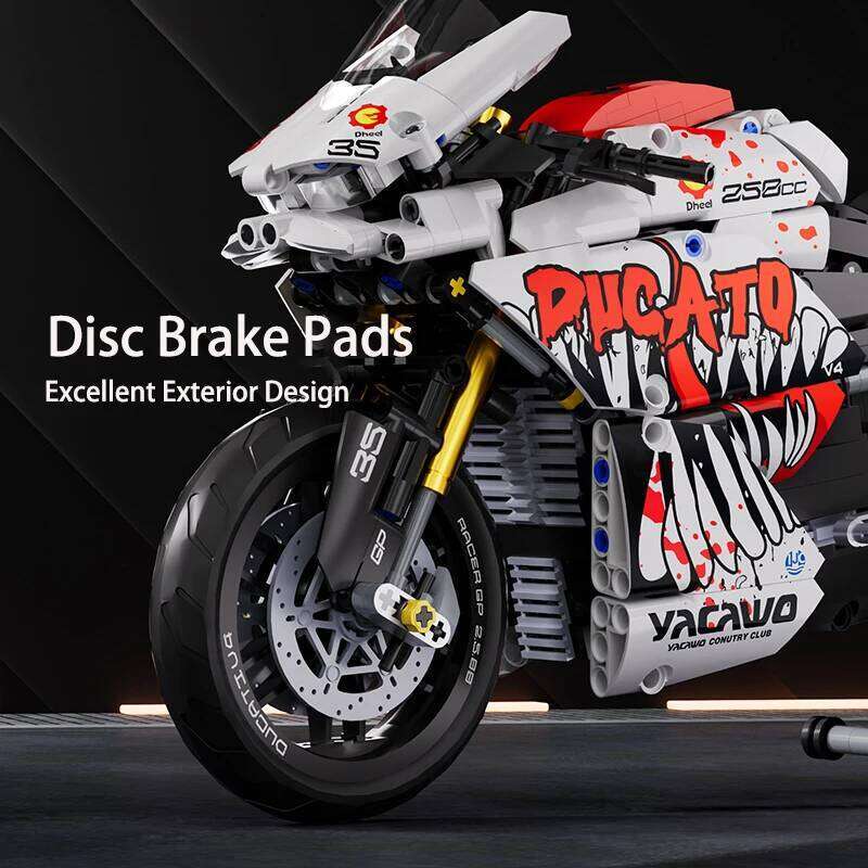 900pcs Motorcycle Building Blocks Set, Technical Racing Model Kit, STEM Assembled Toys Adults Teens,Gifts for Boys and Girls J260527 - view 6