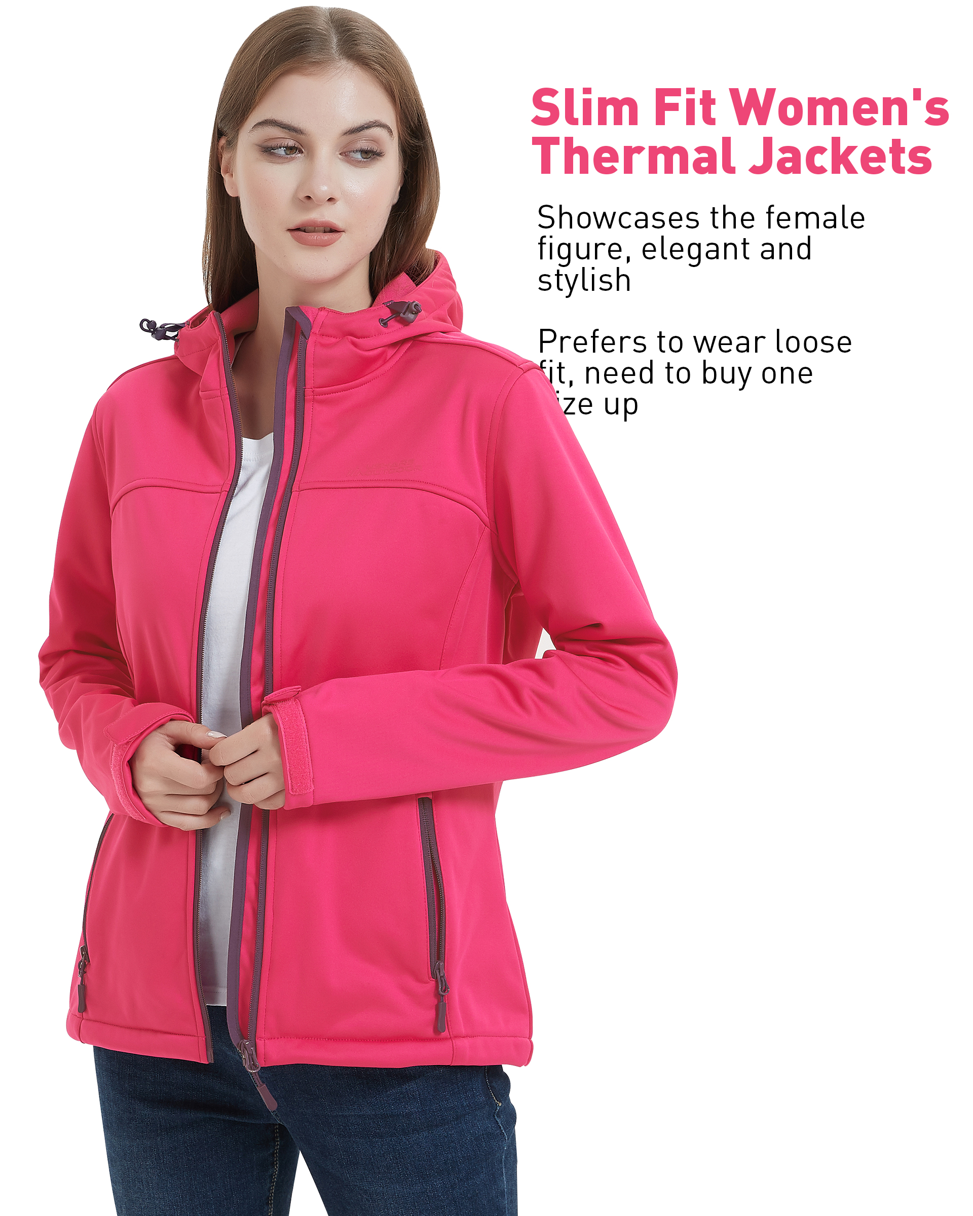 Female Outdoor Windbreaker Waterproof Anti-Scratch Jacket For Daily & Outdoor Use
