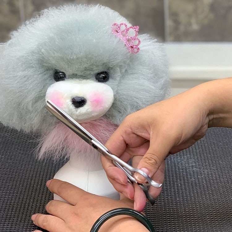 teddy Pet simulated head hair dog head model beautician practice cutting dog hair dog body Wig Pet Grooming Student study 260304