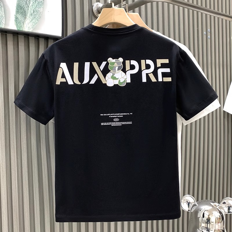 European Streetwear Trendy Brand 2026 New Summer Printed Short Sleeve T-Shirt, Men's Loose Crew Neck Heavyweight Casual Top