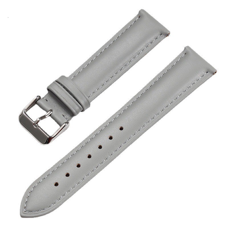 Plain cow leather strap waterproof sweat and odor proof color fashion with switch raw ear for men women 260420