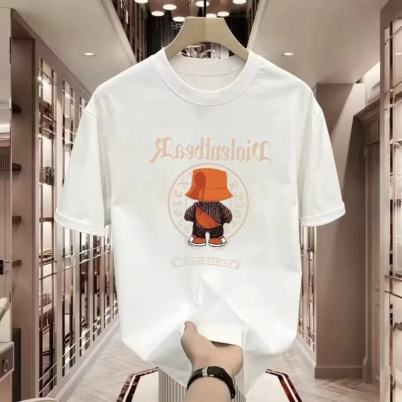 2026 Summer New Crew Neck T-Shirt, Men's Stylish Casual Loose Fit Short Sleeve Tee