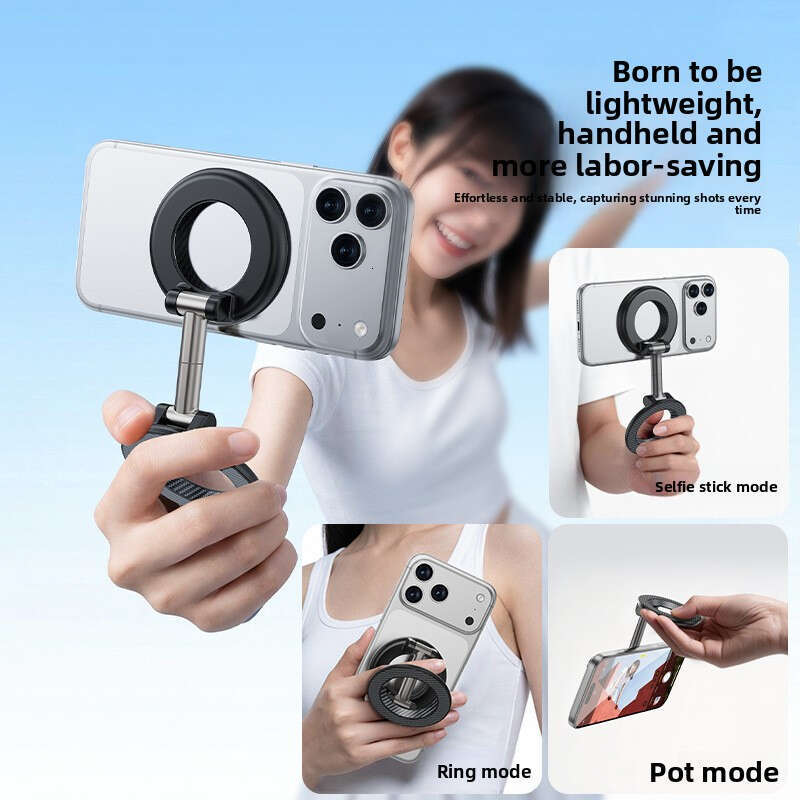 Double Sided Magnetic Magsafe Strong Magnet Rotating Desktop Car Mount Outdoor Photography Phone Holder CKS
