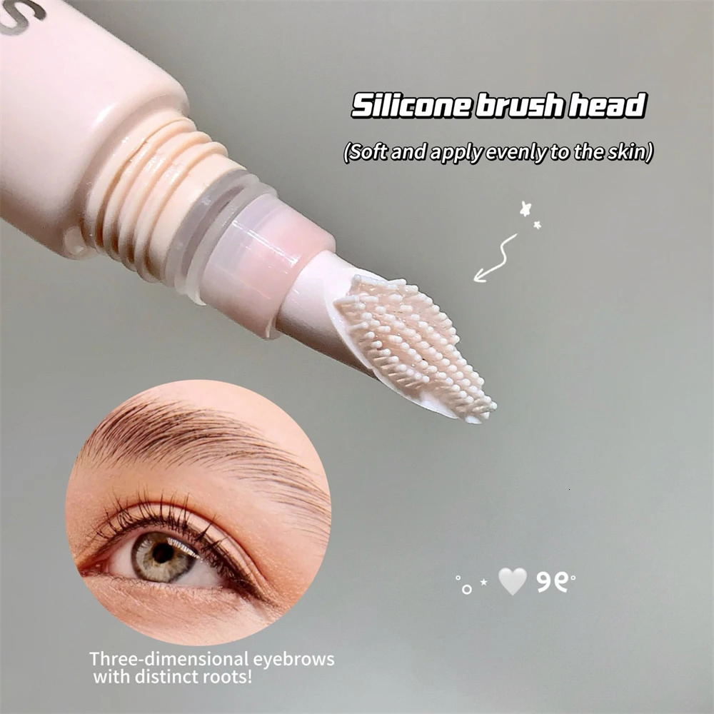 3D Brow Gel Waterproof Smudge-Proof Eyebrow Styling Shaping with Silicone Brush Long-Lasting Hold for All-Day Wear Makeup 260512BJ - view 5