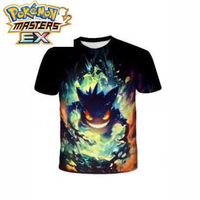 Summer Childrens Pokmon T-shirt Fashionable Casual 3D Pikachu T-shirt for Kids and Girls Sports Casual Short Sleeve T-shirt L260527C188