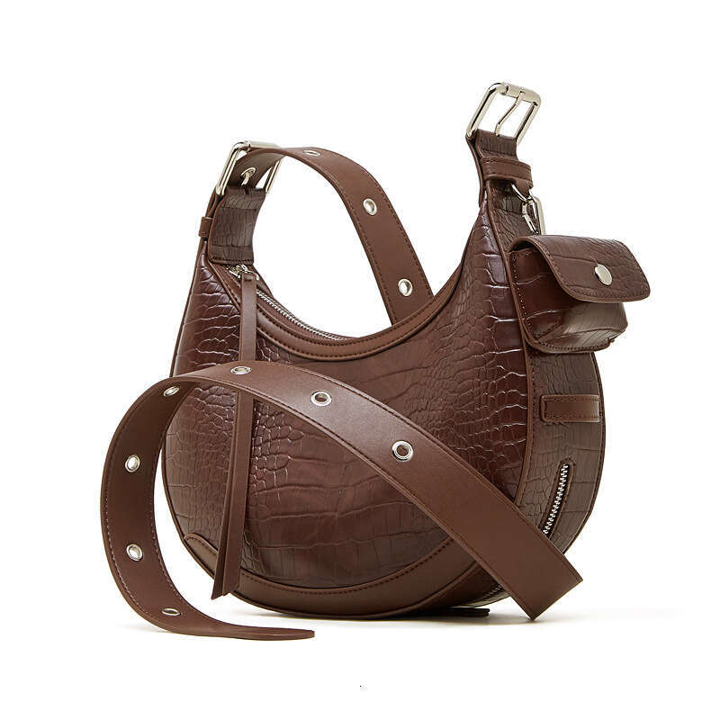 New Model Genuine Leather Niche Design Underarm High End Crescent Bag Commuter Shoulder Crossbody Women Travel Office Outdoor Carry Bag SENYY