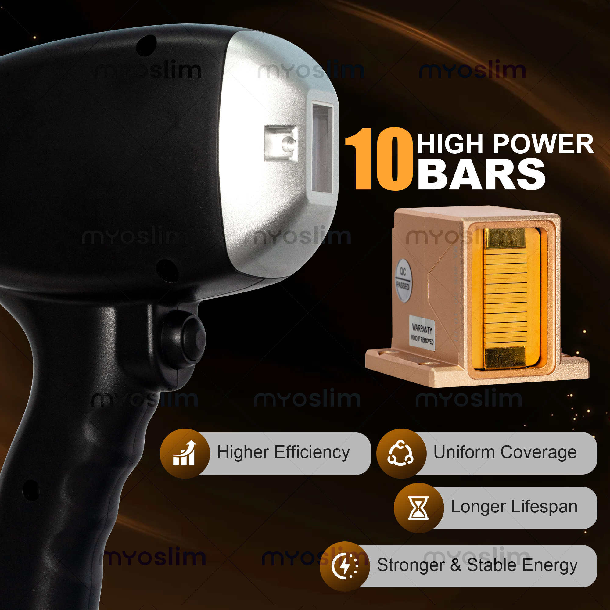 High Power 10 Bars Diode Laser Hair Removal Machine 755nm 808nm 940nm 1064nm For Salon HR Preset Equipment