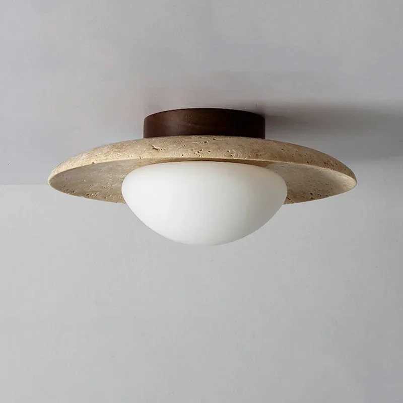 Travertine Stone Ceiling Lamp Aisle Corridor LED Chandeliers Indoor Lighting Modern Home Decor Living Room Dining Room Bedroom W260527 - view 5