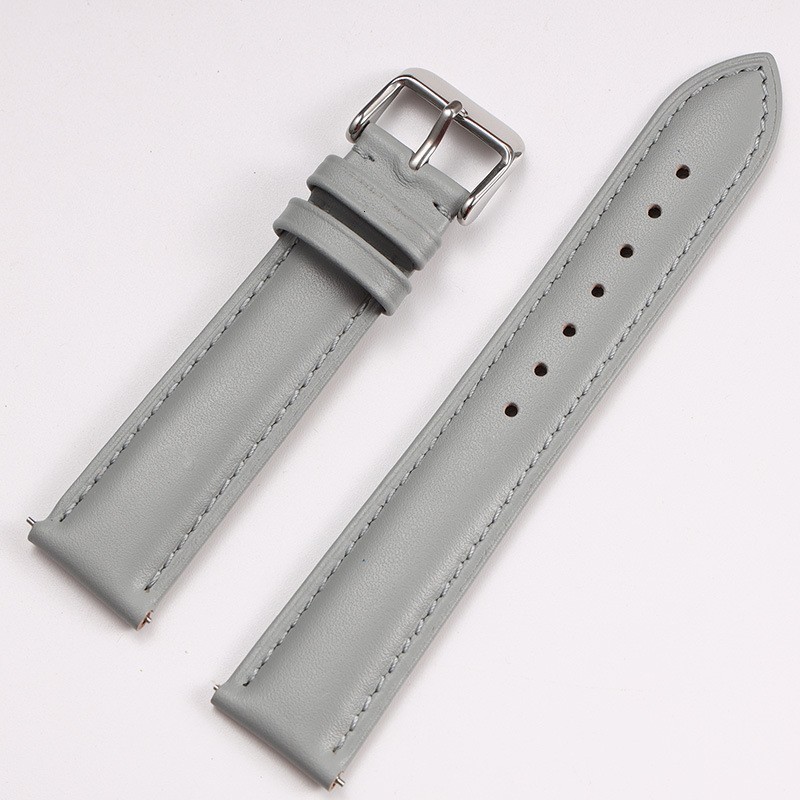 Plain cow leather strap waterproof sweat and odor proof color fashion with switch raw ear for men women 260420
