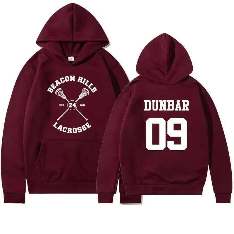 Teen Wolf Hoodie Beacon Hills Stilinski 24 Lahey McCall Pullover Tv Show Sweatshirt Hooded Hip Hop Hoodies Streetwear Top 26L0527