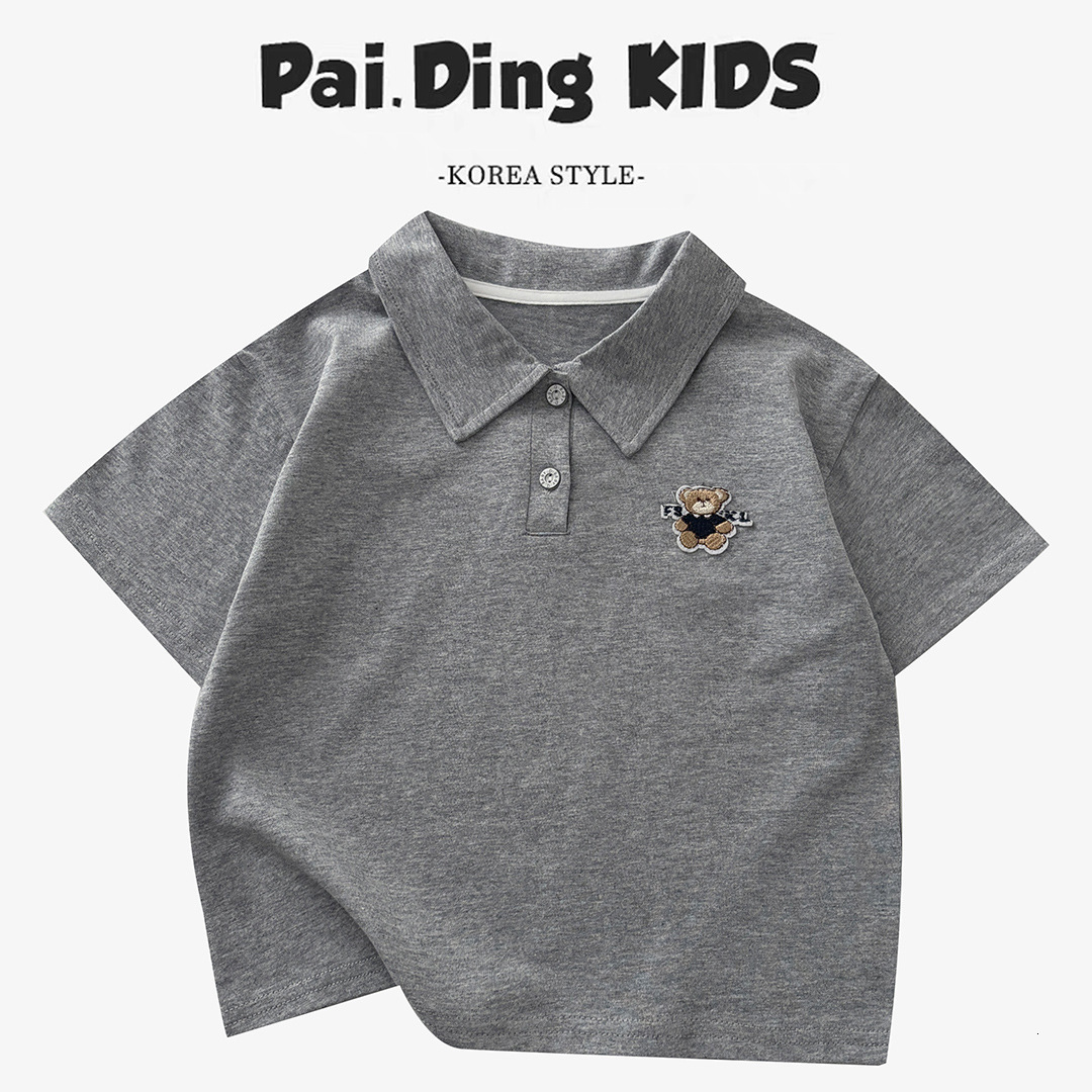 Summer Teen Polo Shirts for Boys Fashion Children Sports Tops Cotton Baby Breathable T Shirt 2-14 Years Kids Clothes 240515