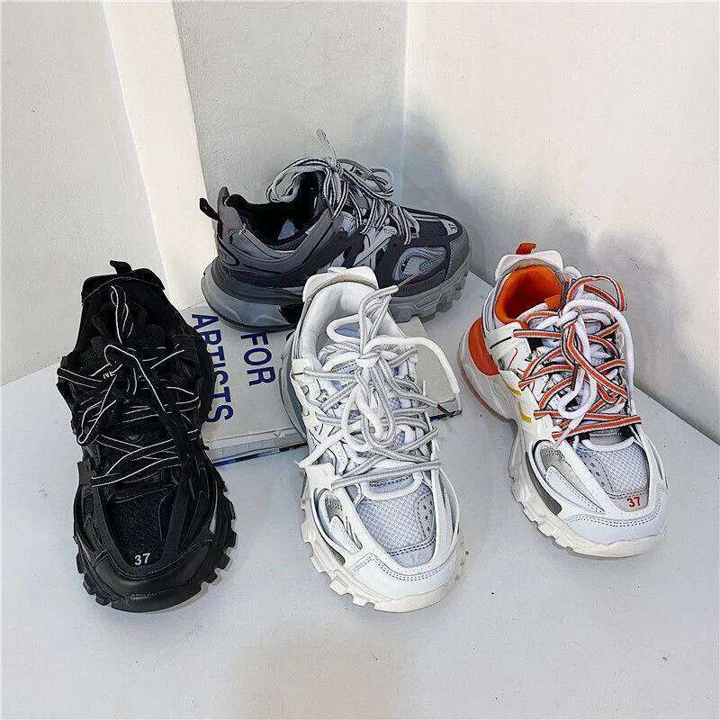 Brand Design Black Gray Women Fashion New Men's Chunky Sneakers Lovely Pink Dad Trendy Girls Boys Casual Shoes 26L0527 - view 5