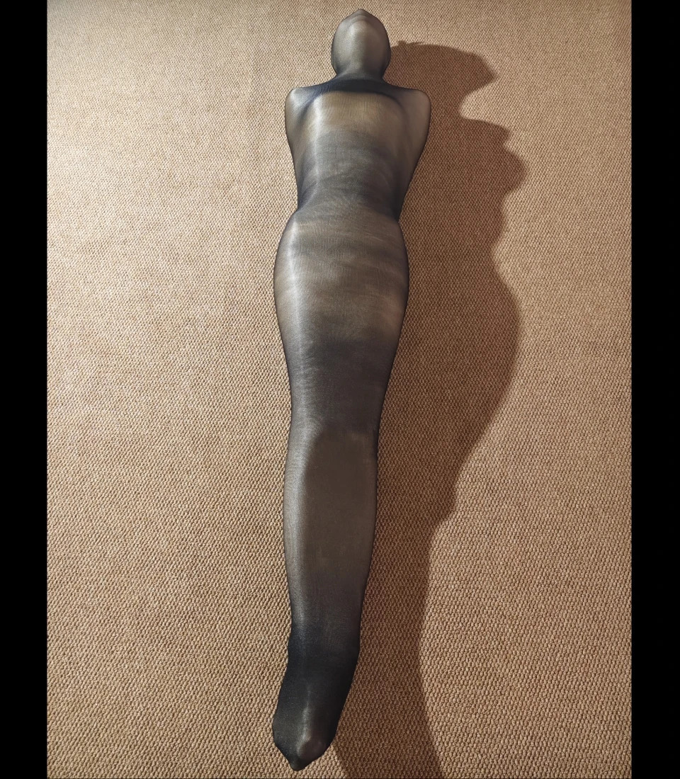Super Tight Oil Shiny Full Body Stockings Mummy Bondage OnePiece Tights Sleepwear Pullover Oily Comfortable Sleeping Bag 260526