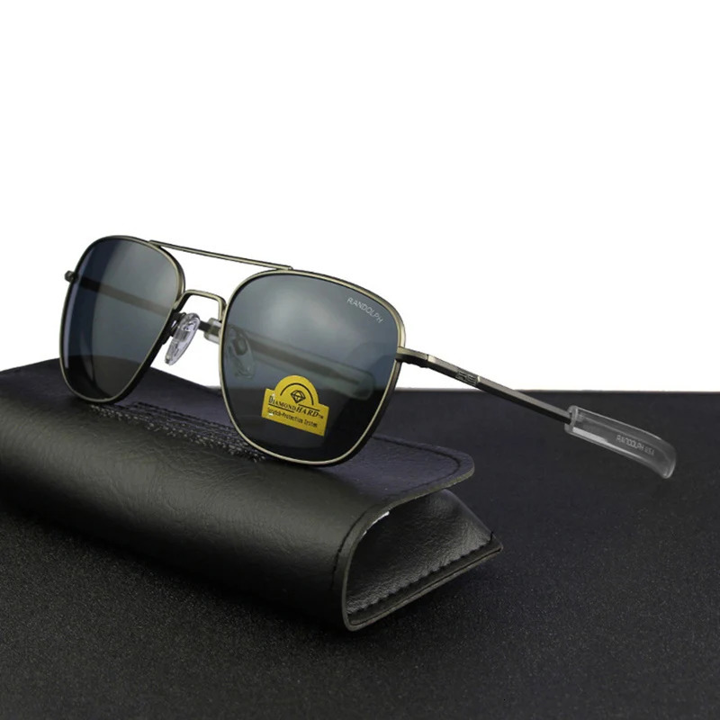 RE Pilot Sunglasses Men Tempered Glass Lens Top Quality ner AO Sun Glasses Male American Army Military 260526 - view 7