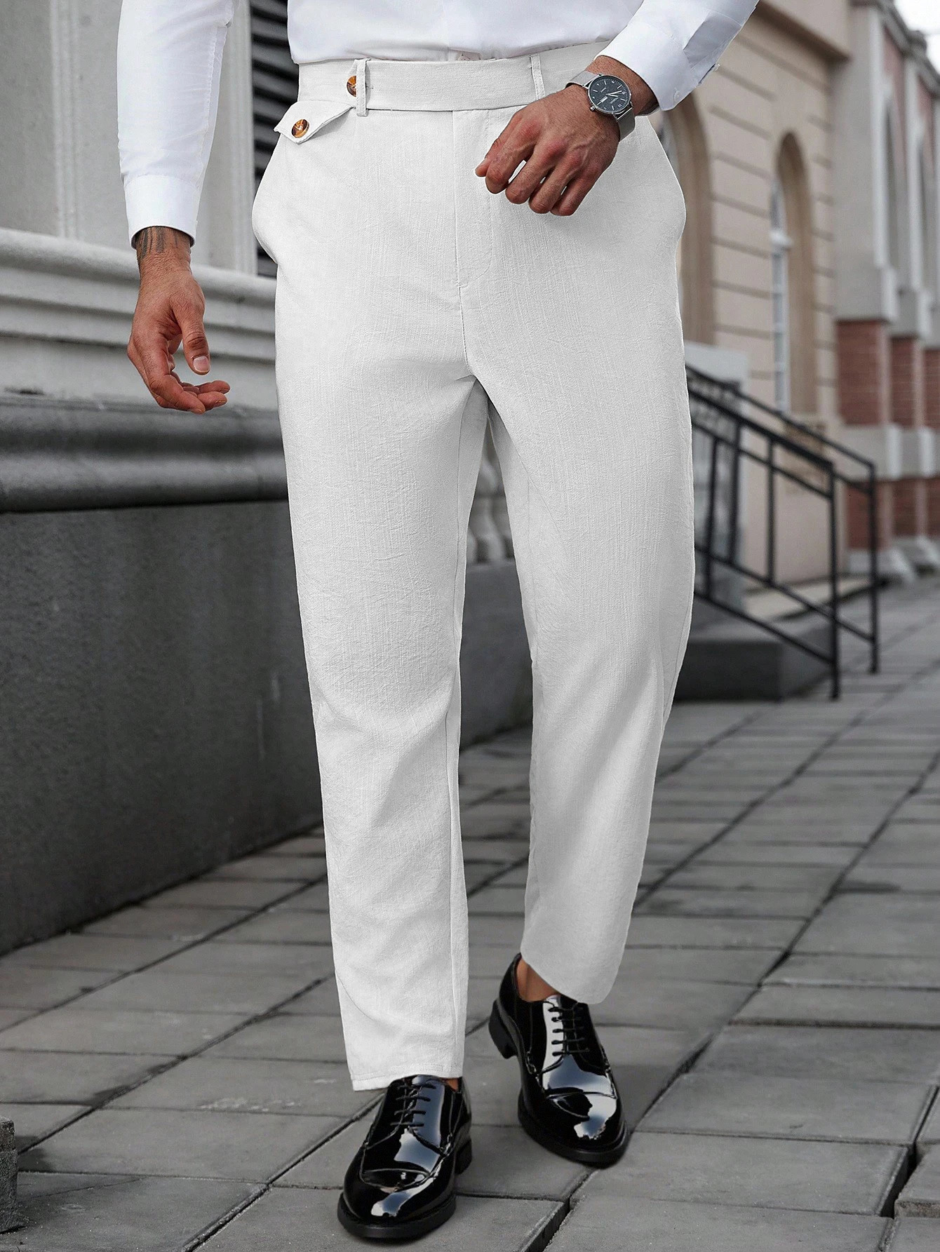 plus Size Mens Casual Pants Comfortable Business Essential for Daily Outings y260618 - view 5