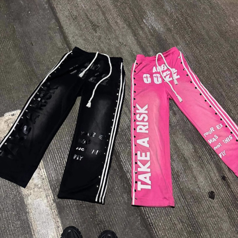 Hooded Sweatshirt Set Fashion Casual Long Pants Printed Hip Hop Rock Unisex Sweatshirt Jacket 241219