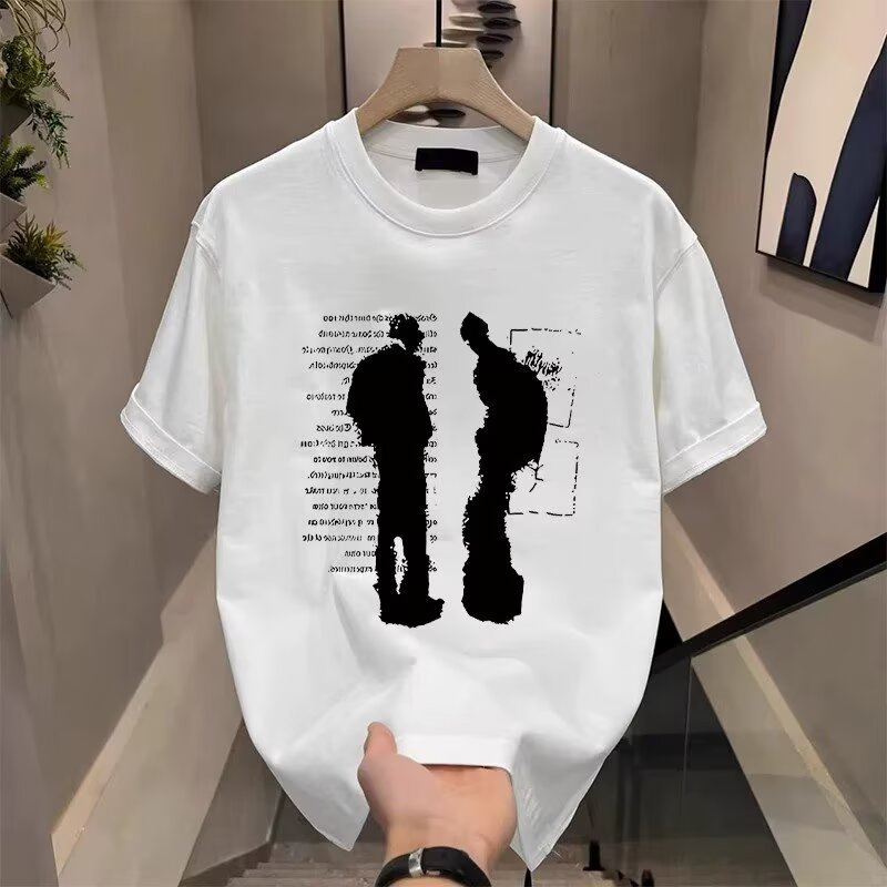 American Hipster Short Sleeve T-Shirt, Unisex Summer Ins Streetwear Loose Casual Tee