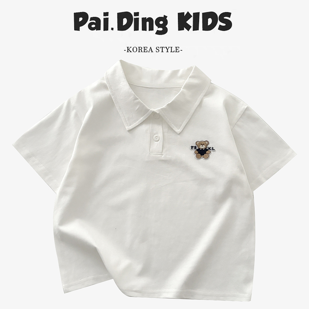 Summer Teen Polo Shirts for Boys Fashion Children Sports Tops Cotton Baby Breathable T Shirt 2-14 Years Kids Clothes 240515