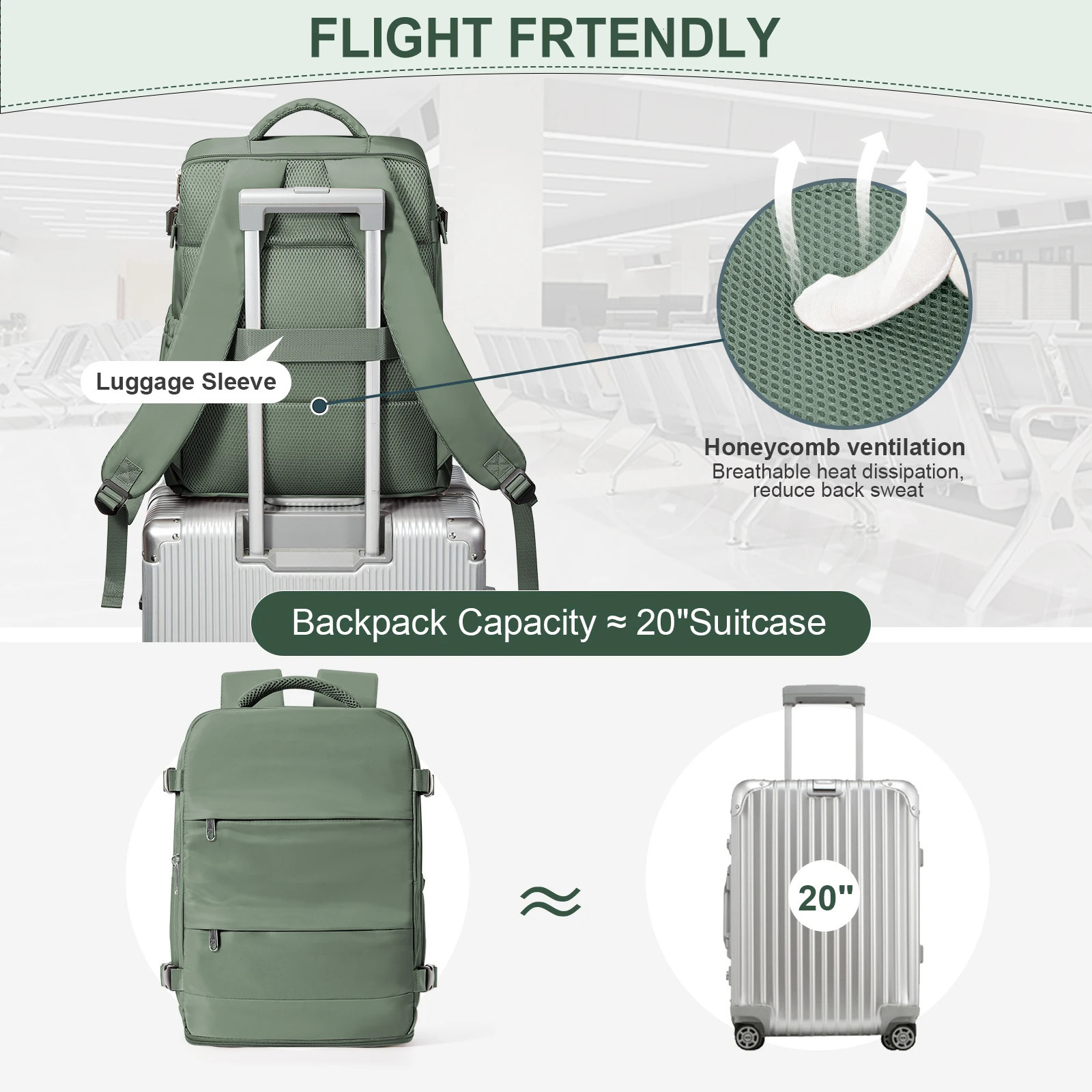 Ryanair Backpack 40x30x20 Cabin Bag Travel for Men Women Hand Luggage Leisure Laptop mochila para viaje cabina y260615 - view 5