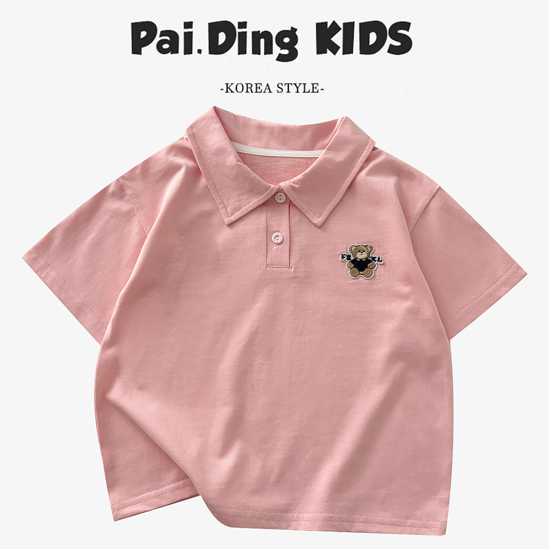Summer Teen Polo Shirts for Boys Fashion Children Sports Tops Cotton Baby Breathable T Shirt 2-14 Years Kids Clothes 240515