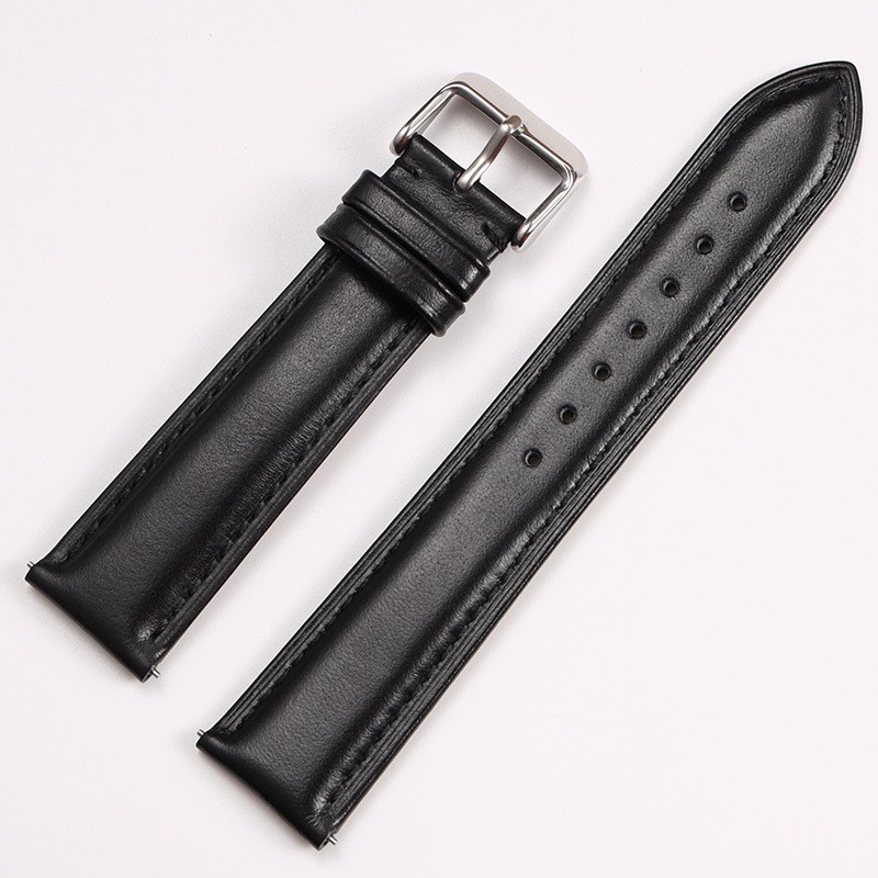 Plain cow leather strap waterproof sweat and odor proof color fashion with switch raw ear for men women 260420