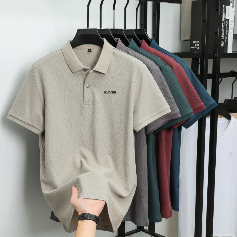 y polo shirt short sleeved letter printed mens top summer comfortable breathable casual lapel Tshirt 260527 - view 6