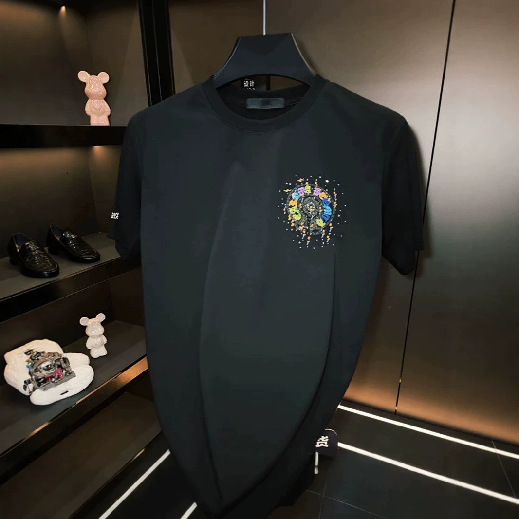 Top Luxury Young Men Designer T-shirt High-end Outdoor Leisure Summer Round Neck Embroidery Fashionable Lightweight Comfortable Breathable Short Sleev - view 5