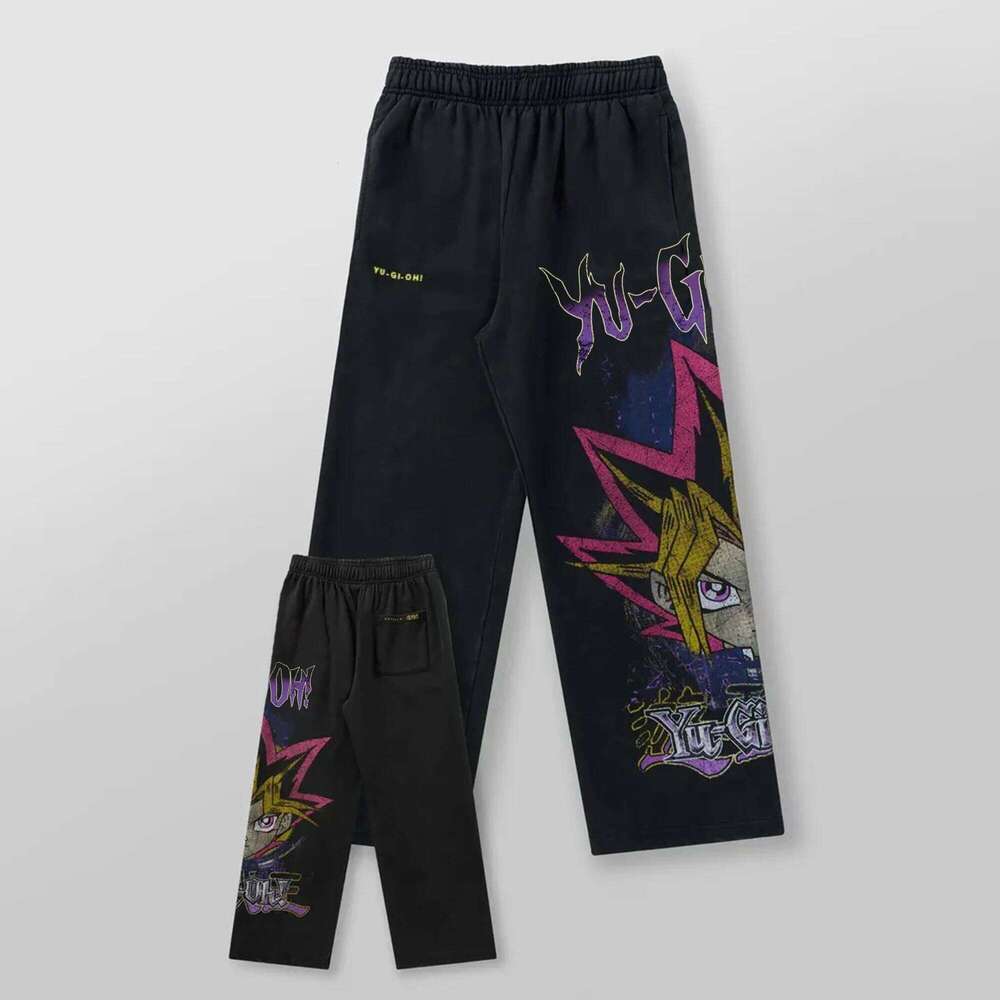 Yu-Gi-Oh Y2k Baggy Sweatpants Elastic Waist American Streetwear Hip Hop Vintage Joggings Casual Pants Men Clothing 26L0527 - view 5