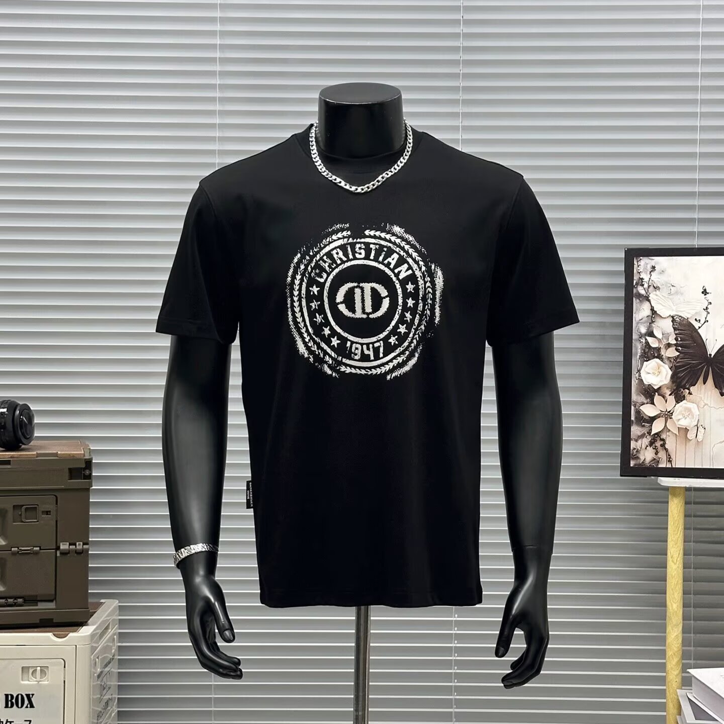 2026 Summer New Crew Neck T-Shirt, Men's Ins Trendy Loose Plus Size Casual Fashion Top