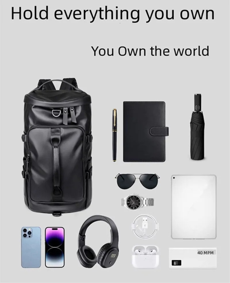 Travel backpack large carry on bag with shoe compartment approved by the airline 17 inch laptop business work fitnes y260611 - view 7