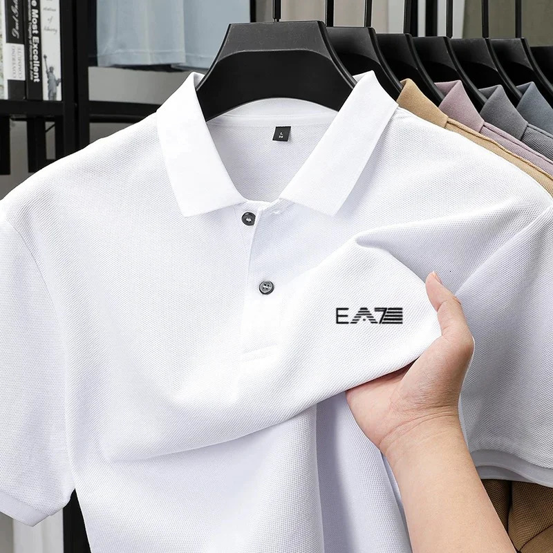 y polo shirt short sleeved letter printed mens top summer comfortable breathable casual lapel Tshirt 260527 - view 4