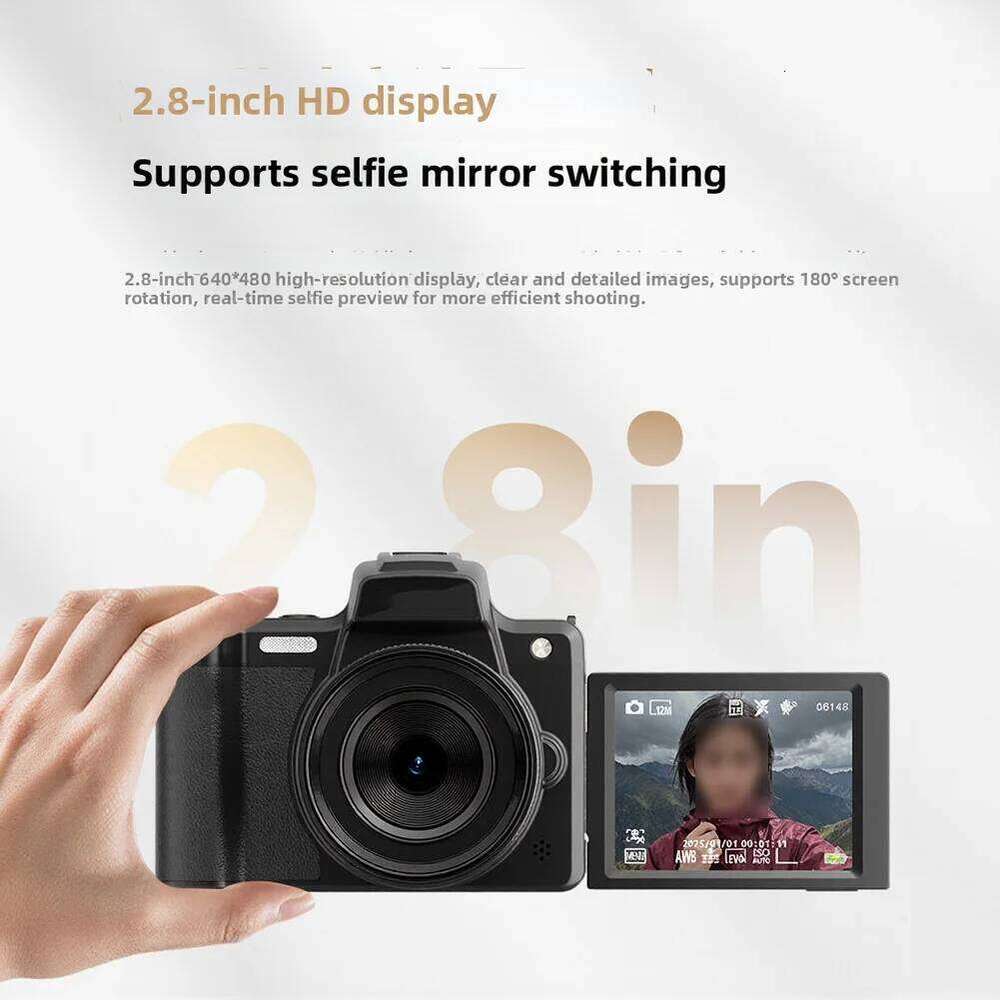 68MP HD DSLR Digital Camera With Flip Screen Viewfinder Knob & Beauty Function Photography Accessories J260527 - view 3
