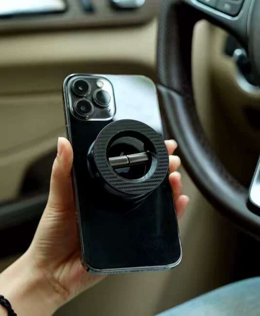Double Sided Magnetic Magsafe Strong Magnet Rotating Desktop Car Mount Outdoor Photography Phone Holder CKS