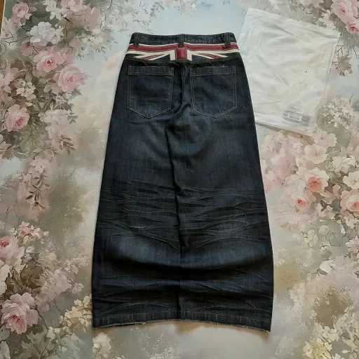 Men and Women High Waisted Washed Classic Style Baggy Denim Pants Commute Dressing Up Minimalism Straight Leg Jeans 2025T260527 - view 5