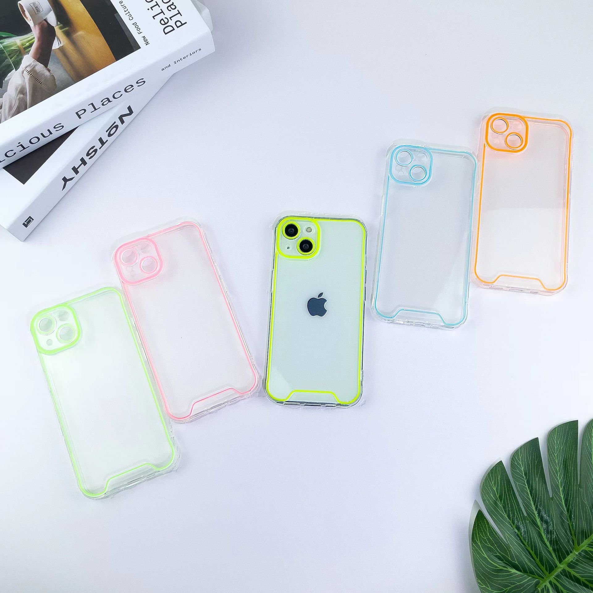 Luminous TPU phone case suitable for iPhone 17pm, luminous 16, transparent 15, anti-drop 14, protective cover 13