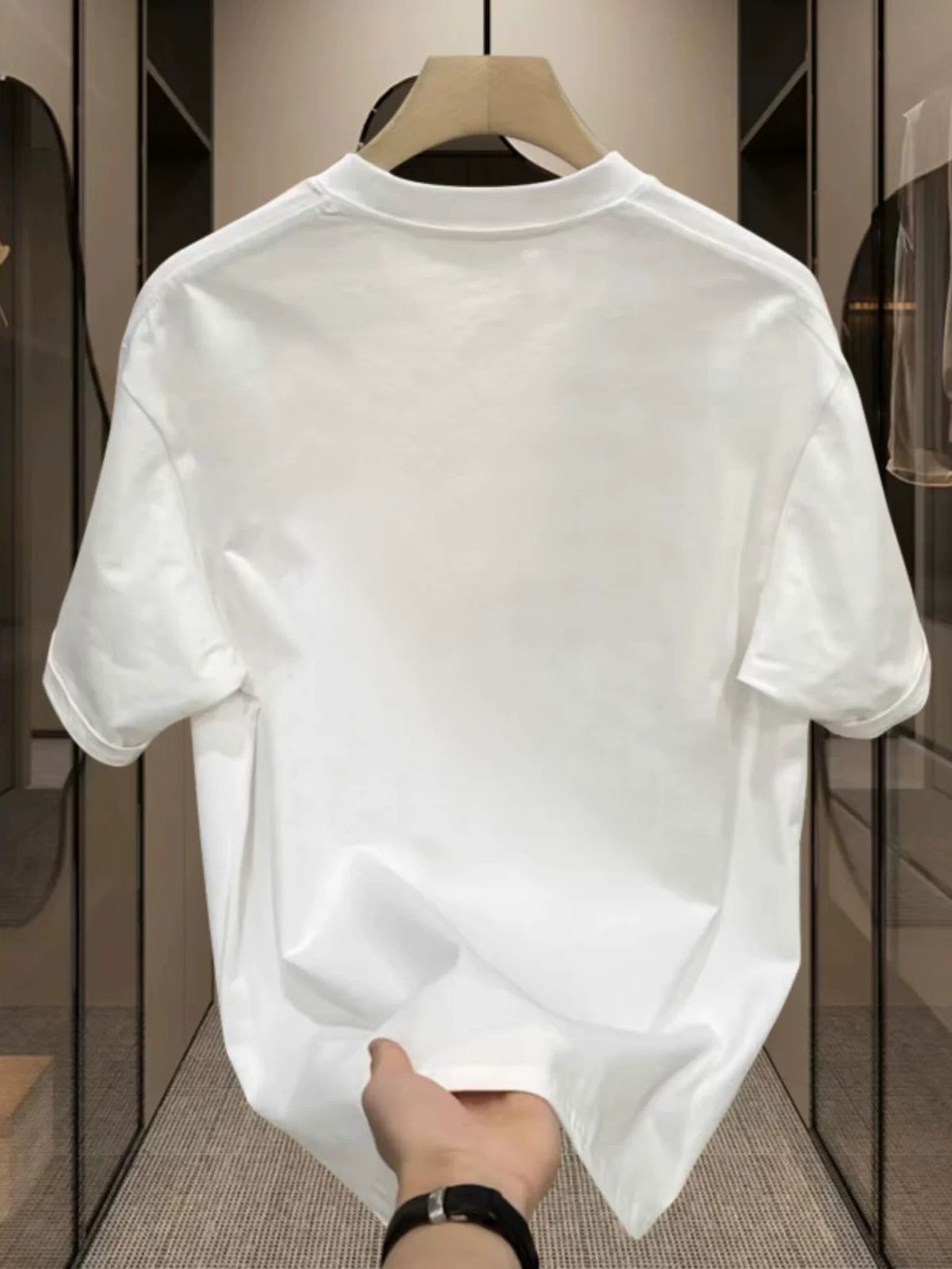 2026 New Summer Heavyweight Pure Cotton Short Sleeve T-Shirt, Men's Loose Stylish Premium Casual Top