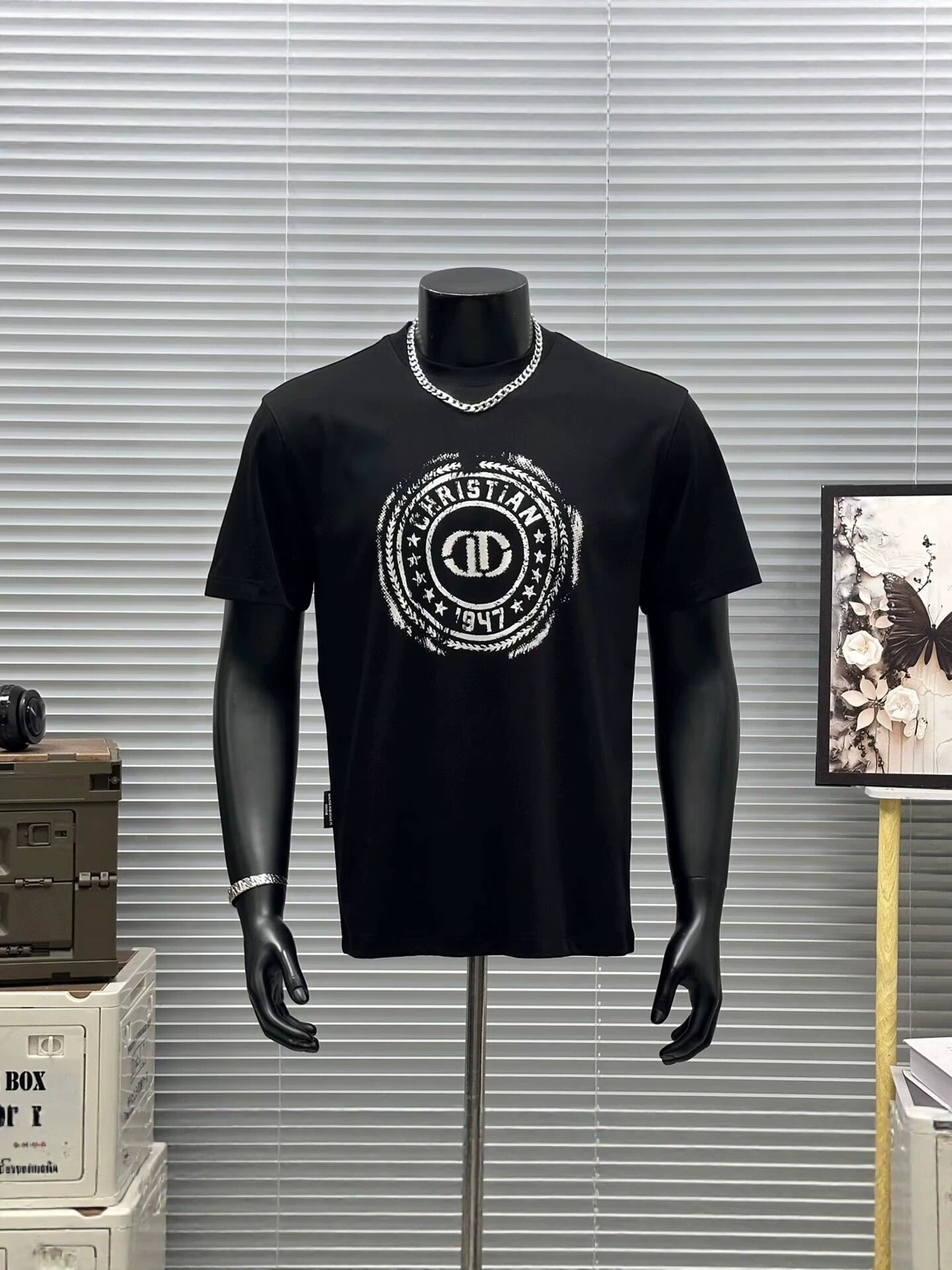 2026 Summer New Crew Neck T-Shirt, Men's Ins Trendy Loose Plus Size Casual Fashion Top