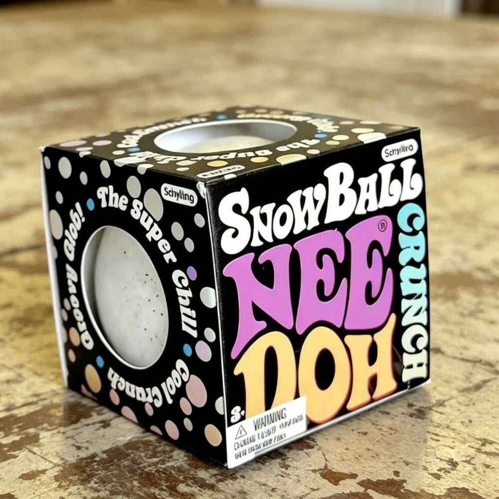 new product NeeDoh Snow Ball Crunch sensory squeeze toy needoh Snow Mud Stress Relief Ball