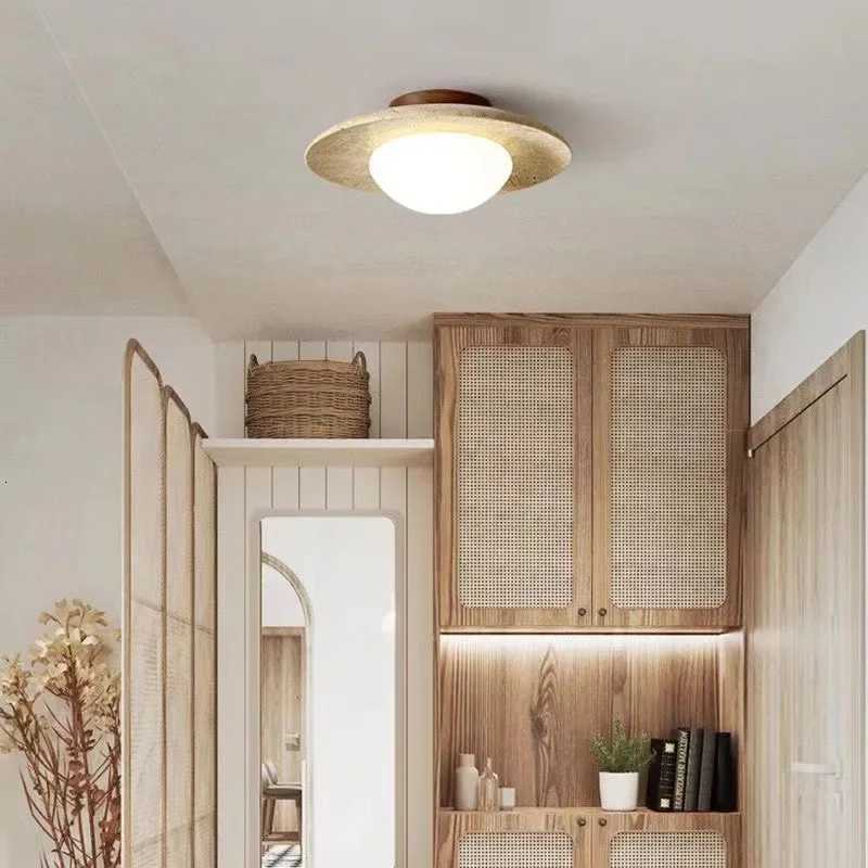 Travertine Stone Ceiling Lamp Aisle Corridor LED Chandeliers Indoor Lighting Modern Home Decor Living Room Dining Room Bedroom W260527 - view 4