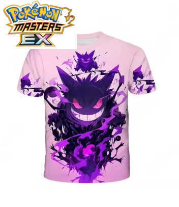 Summer Childrens Pokmon T-shirt Fashionable Casual 3D Pikachu T-shirt for Kids and Girls Sports Casual Short Sleeve T-shirt L260527C188